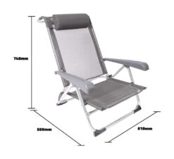 Bo-Camp Saint-Tropez Grey Strandstoel -Bo Camp 136a330965b34230