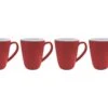 Bo-Camp Two-Tone Set Van 4 Melamine L Mokken - Red 1 Bo-Camp Two-Tone Set Van 4 Melamine L Mokken - Red -Bo Camp 28ffbcd58d2c07ac