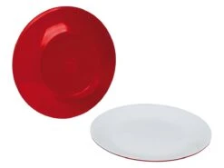 Bo-Camp Two-Tone Set Van 4 Ontbijtborden - Red