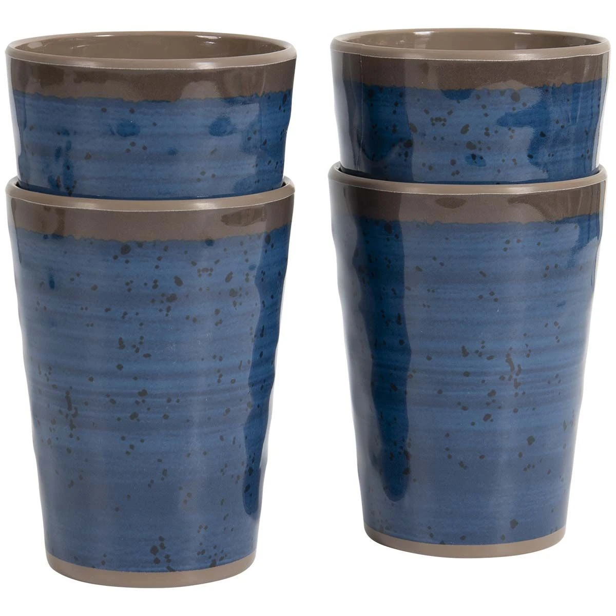 Bo-Camp Halo Set Van 4 Melamine Bekers - Blue 8 Bo-Camp Halo Set Van 4 Melamine Bekers - Blue - Afbeelding 6