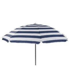 Bo-Camp Ø 165 Cm Gestreepte Beach Parasol Met Knikarm