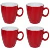 Bo-Camp Two-Tone Set Van 4 Melamine Mokken - Red -Bo Camp 65bb95fdaed909.89673200