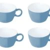 Bo-Camp Two-Tone Set Van 4 Melamine Soepkommen - Blue 2 Bo-Camp Two-Tone Set Van 4 Melamine Soepkommen - Blue -Bo Camp 65c0b8c4422696.70063739