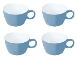 Bo-Camp Two-Tone Set Van 4 Melamine Soepkommen - Blue