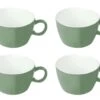 Bo-Camp Two-Tone Set Van 4 Melamine Soepkommen - Green -Bo Camp 65c0b8c7ed7a27.11564795