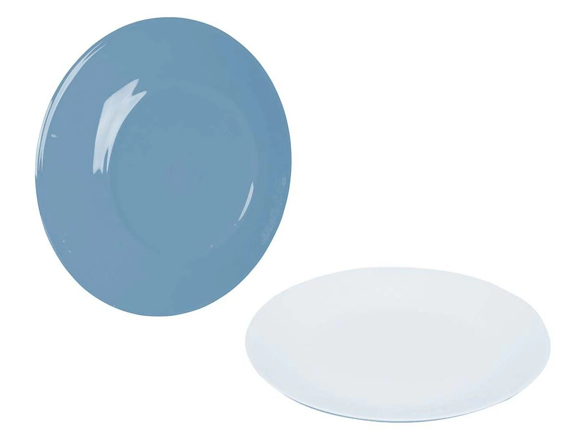 Bo-Camp Two-Tone Set Van 4 Ontbijtborden - Blue 3 Bo-Camp Two-Tone Set Van 4 Ontbijtborden - Blue