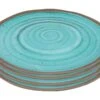 Bo-Camp Halo Set Van 4 Melamine Dinerborden - Aqua -Bo Camp 65c0d4eb410711.60736183
