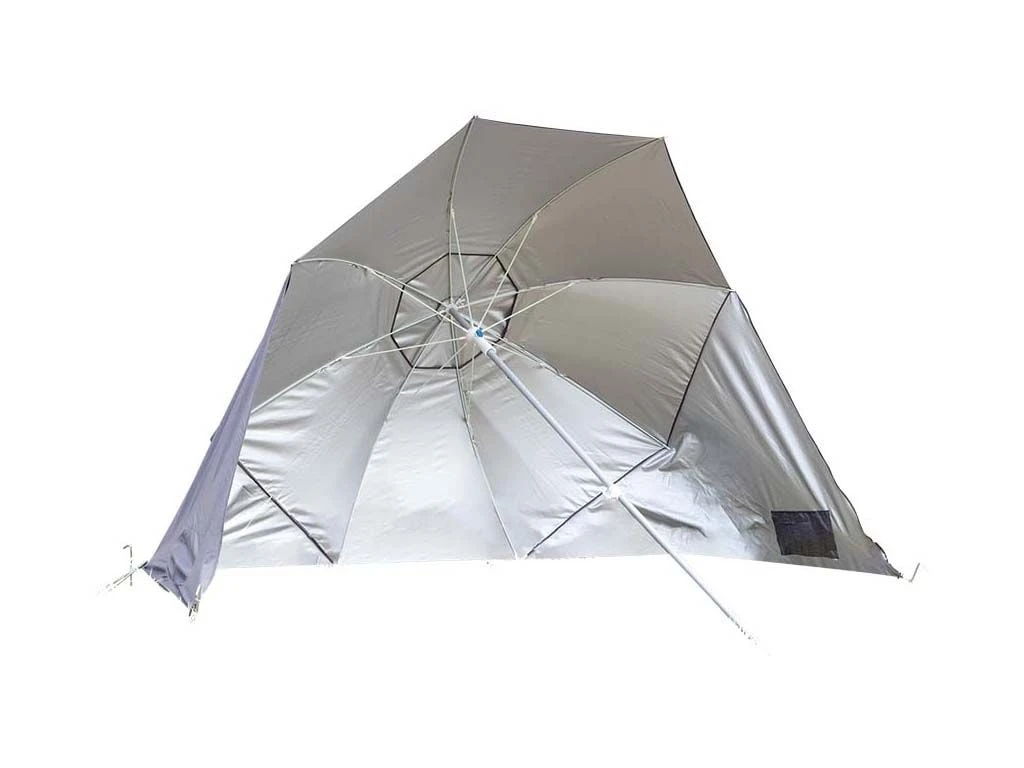 Bo-Camp Grey Strandparasol Met Zijwanden 3 Bo-Camp Grey Strandparasol Met Zijwanden