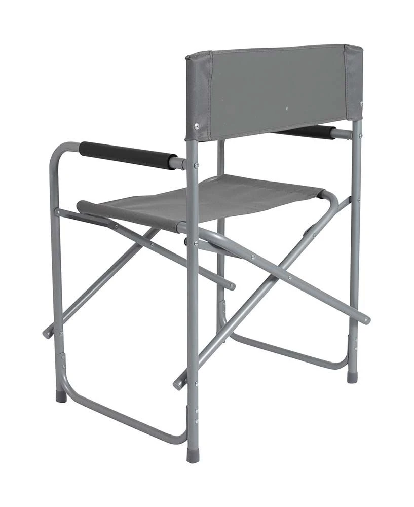 Bo-Camp Staal Grijze Regisseursstoel 7 Bo-Camp Staal Grijze Regisseursstoel - Afbeelding 5