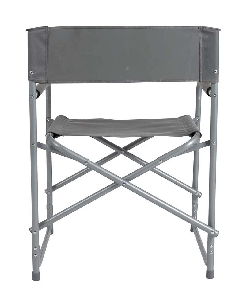 Bo-Camp Staal Grijze Regisseursstoel 8 Bo-Camp Staal Grijze Regisseursstoel - Afbeelding 6