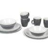 Bo-Camp Two-tone Grey 16-delig Serviesset -Bo Camp 664778613e9447.57826959