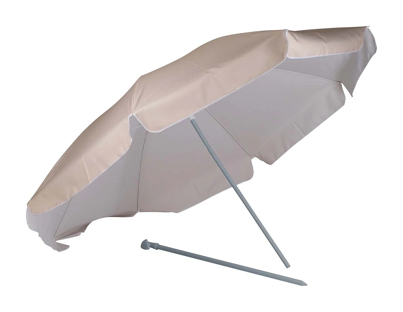 Bo-Camp Ø 250 Cm Parasol Met Knikarm - Beige 4 Bo-Camp Ø 250 Cm Parasol Met Knikarm - Beige - Afbeelding 2