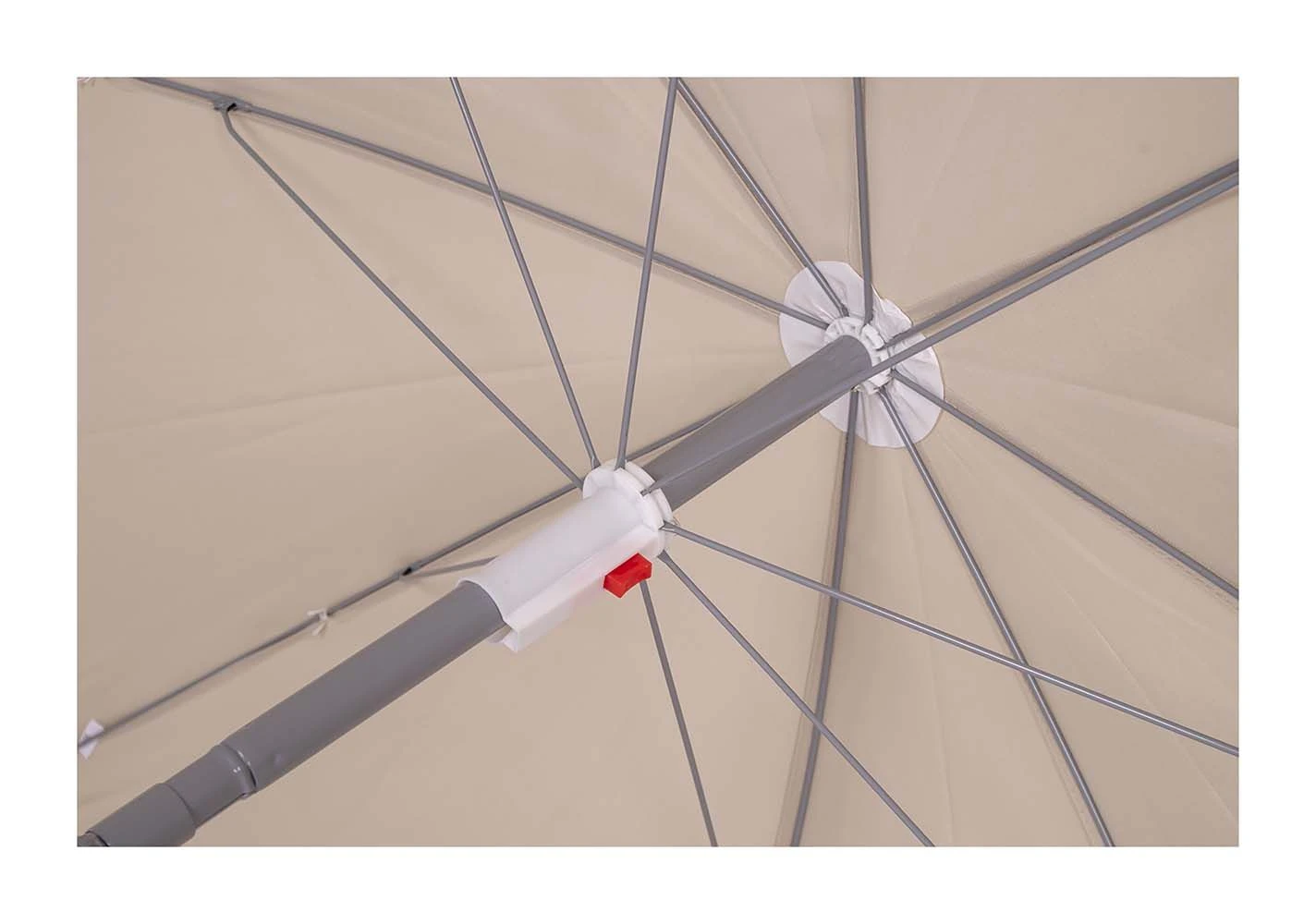 Bo-Camp Ø 250 Cm Parasol Met Knikarm - Beige 8 Bo-Camp Ø 250 Cm Parasol Met Knikarm - Beige - Afbeelding 6