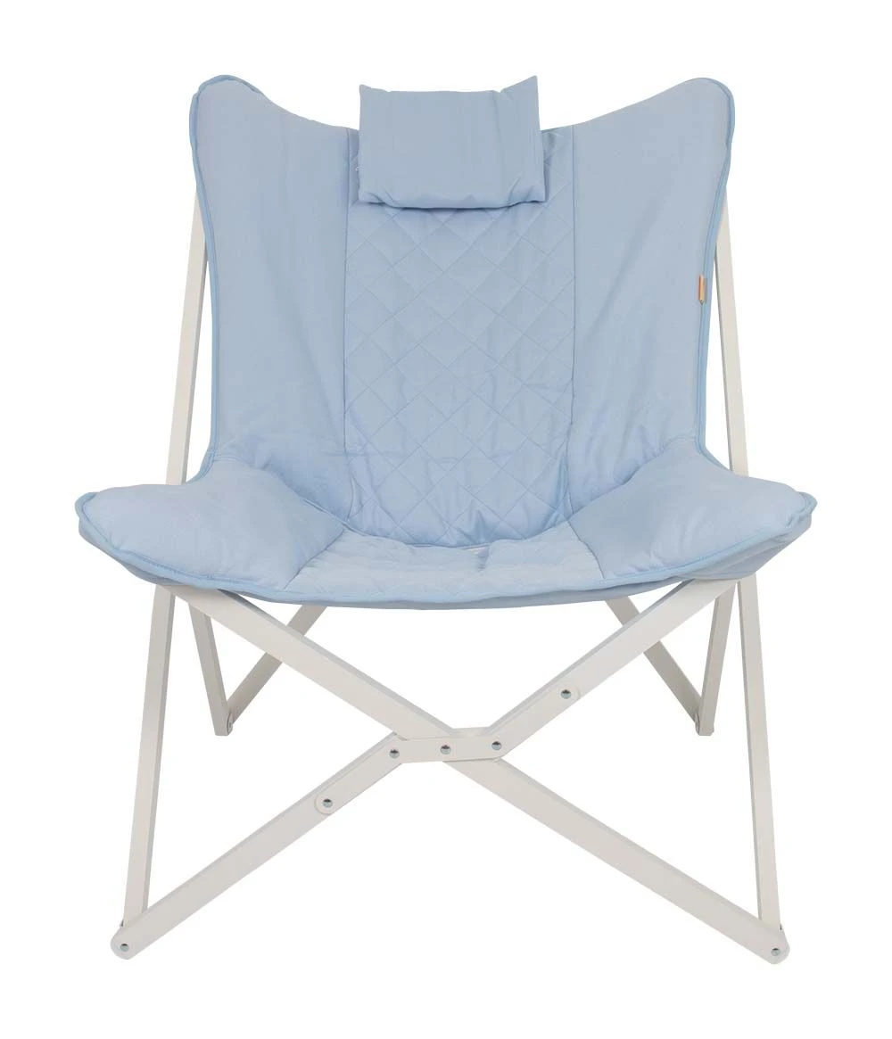 Bo-Camp Pastel Collection Gordes Relaxstoel - Blue 4 Bo-Camp Pastel Collection Gordes Relaxstoel - Blue - Afbeelding 2