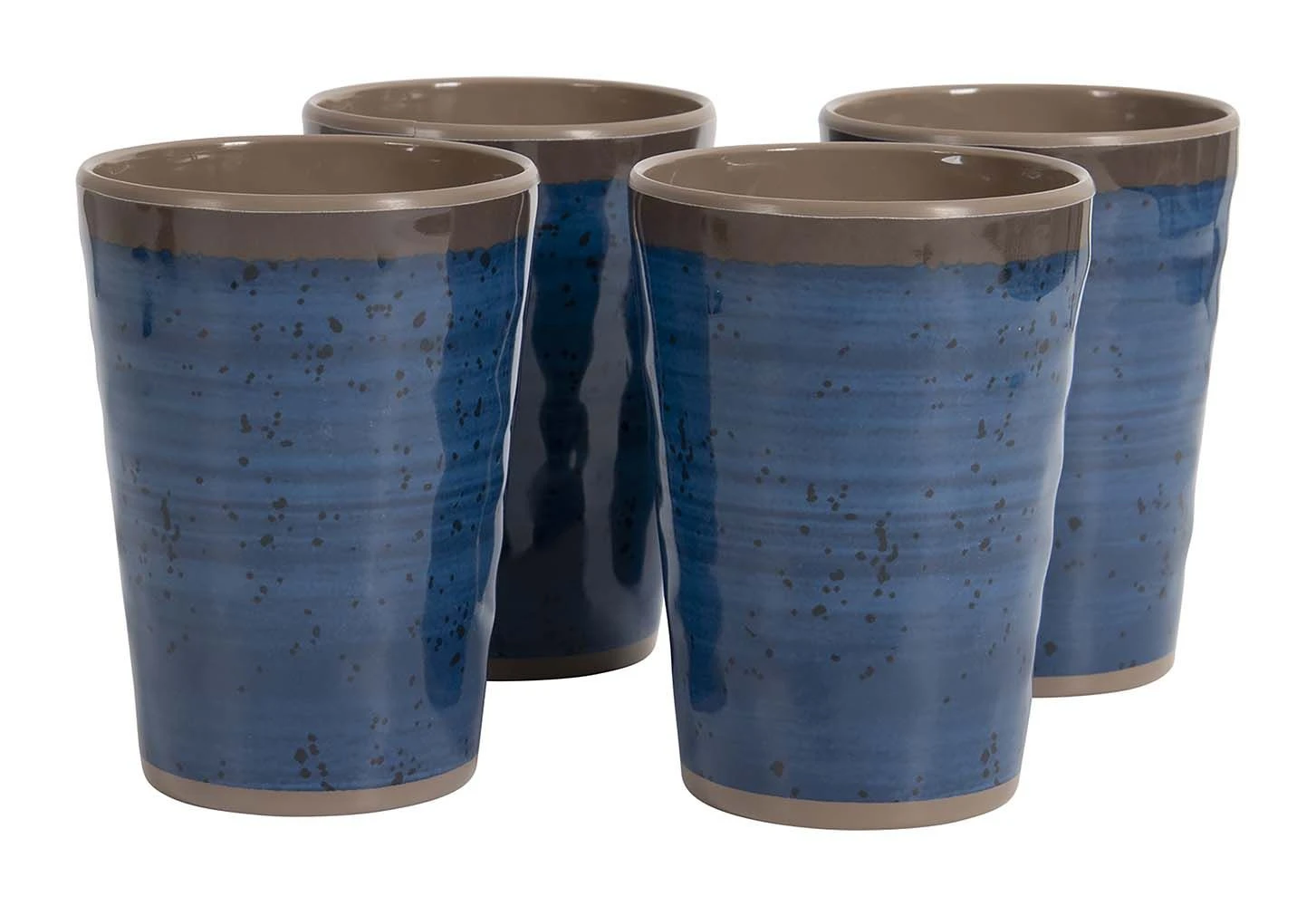 Bo-Camp Halo Set Van 4 Melamine Bekers - Blue 5 Bo-Camp Halo Set Van 4 Melamine Bekers - Blue - Afbeelding 3