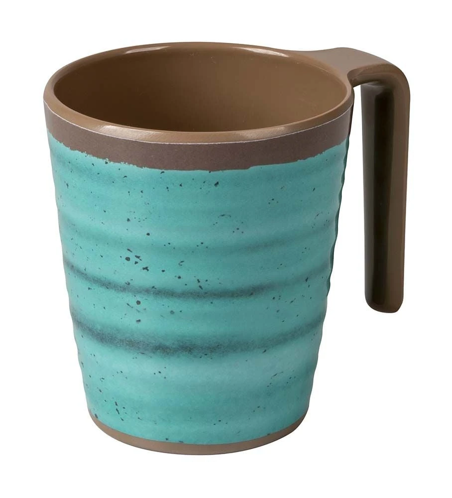 Bo-Camp Halo L Set Van 4 Melamine Mokken - Aqua 4 Bo-Camp Halo L Set Van 4 Melamine Mokken - Aqua - Afbeelding 2