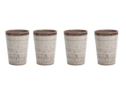 Bo-Camp Halo Set Van 4 Melamine Bekers - Beige