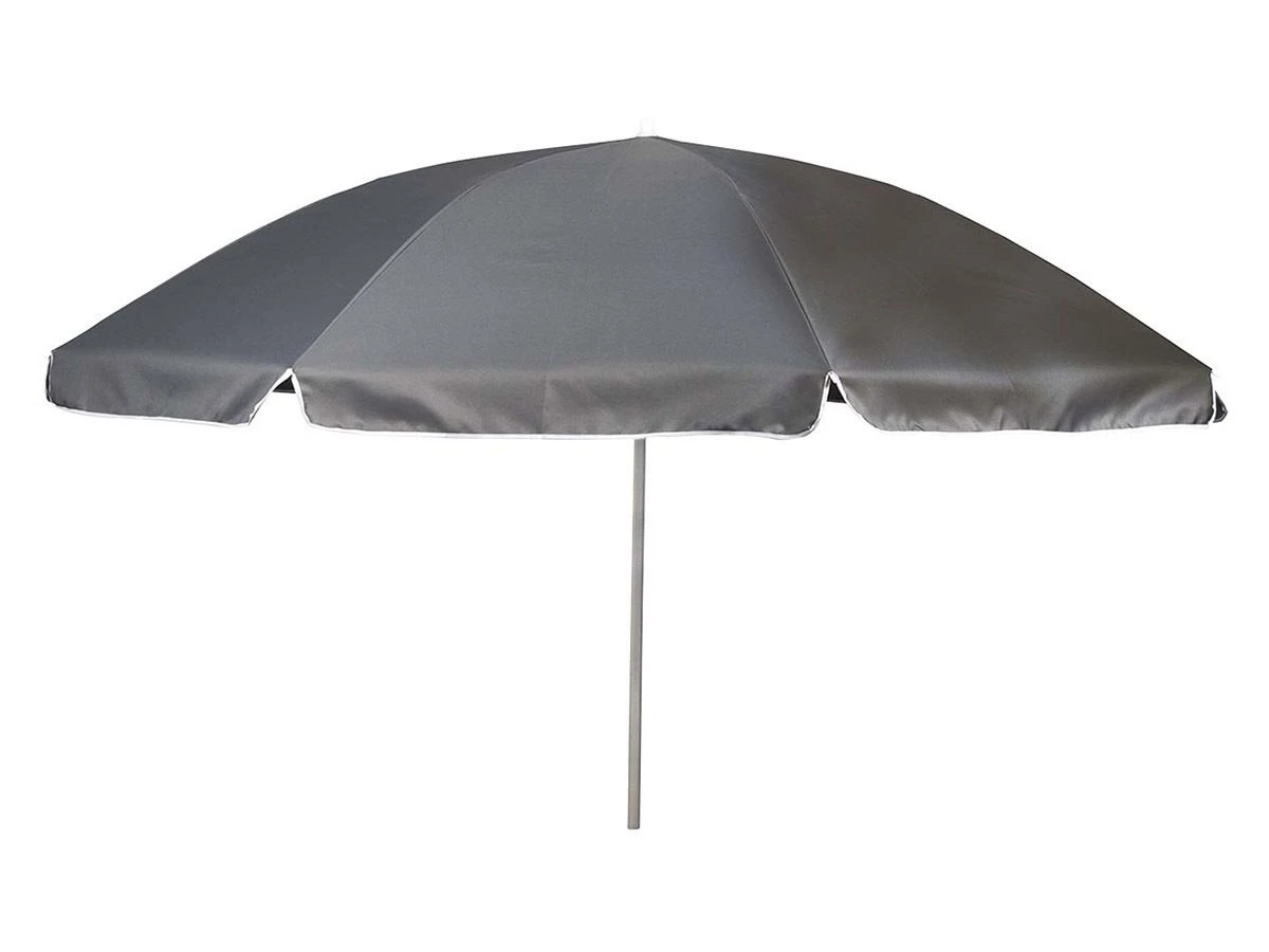 Bo-Camp Ø 200 Cm Parasol Met Knikarm - Grey 3 Bo-Camp Ø 200 Cm Parasol Met Knikarm - Grey