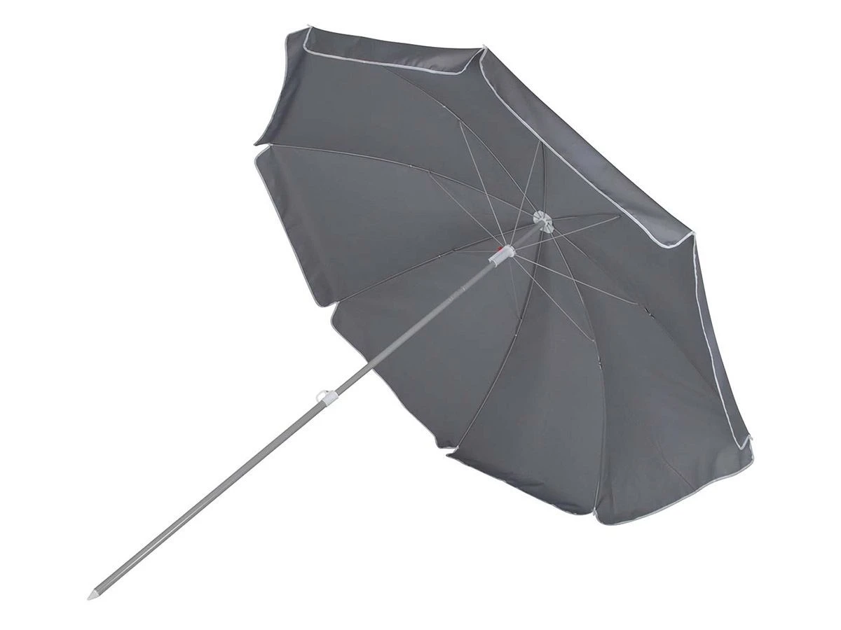 Bo-Camp Ø 200 Cm Parasol Met Knikarm - Grey 4 Bo-Camp Ø 200 Cm Parasol Met Knikarm - Grey - Afbeelding 2
