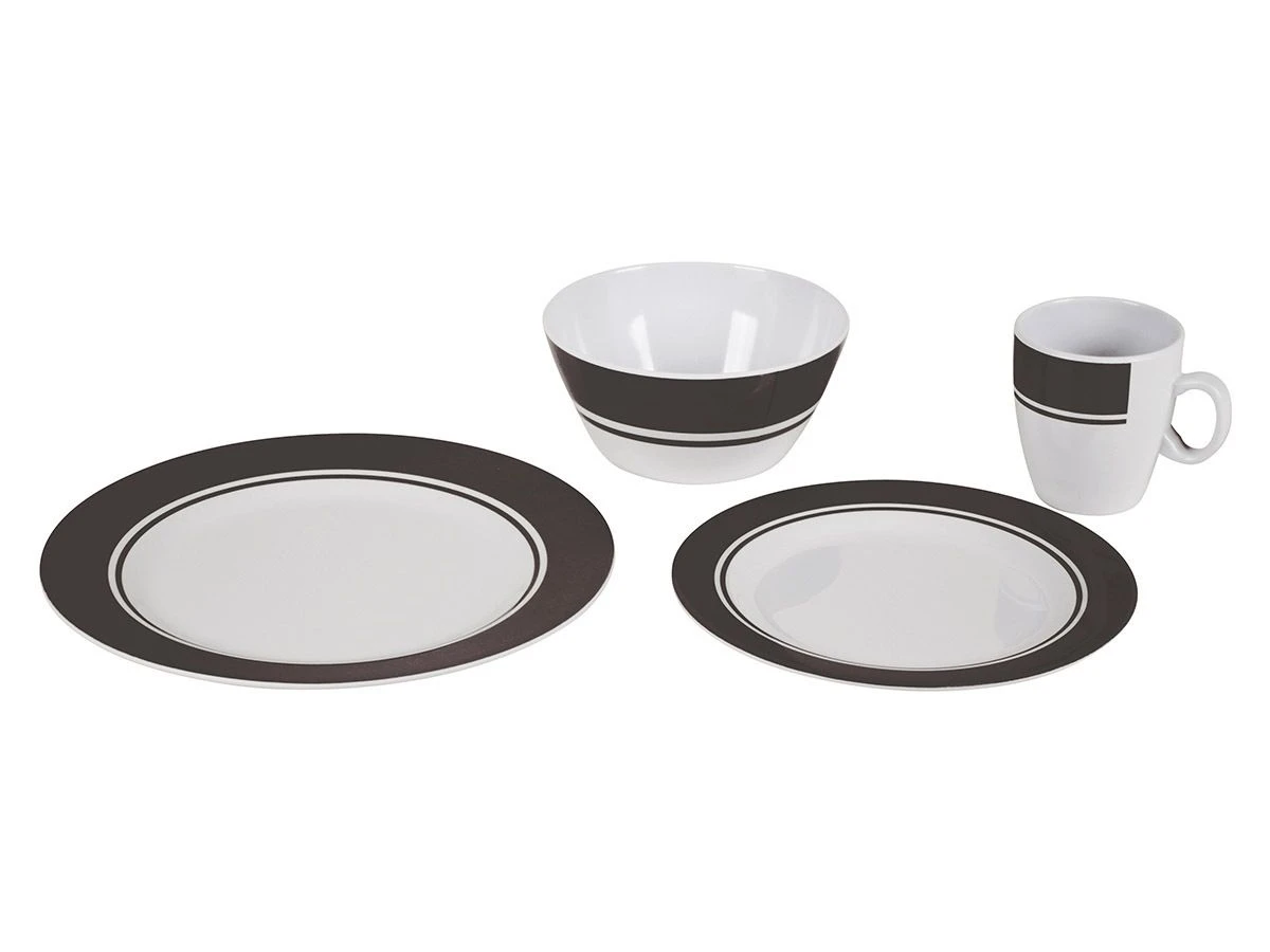 Bo-Camp Grijs 16-delig Serviesset 4 Bo-Camp Grijs 16-delig Serviesset - Afbeelding 2