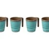 Bo-Camp Halo L Set Van 4 Melamine Mokken - Aqua
