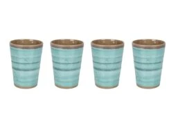Bo-Camp Halo Set Van 4 Melamine Bekers - Aqua