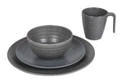Bo-Camp Stone 16-delig Serviesset - Grey -Bo Camp eb318bdb51b7d0b7