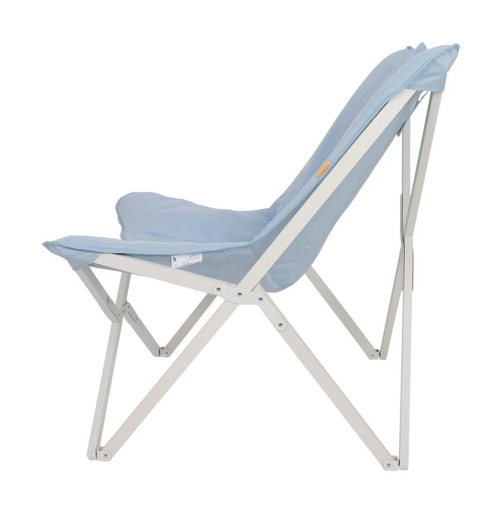 Bo-Camp Pastel Collection Gordes Relaxstoel - Blue 6 Bo-Camp Pastel Collection Gordes Relaxstoel - Blue - Afbeelding 4