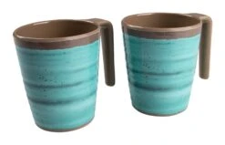 Bo-Camp Halo L Set Van 4 Melamine Mokken - Aqua 9 Bo-Camp Halo L Set Van 4 Melamine Mokken - Aqua -Bo Camp edf5f47fa3940542